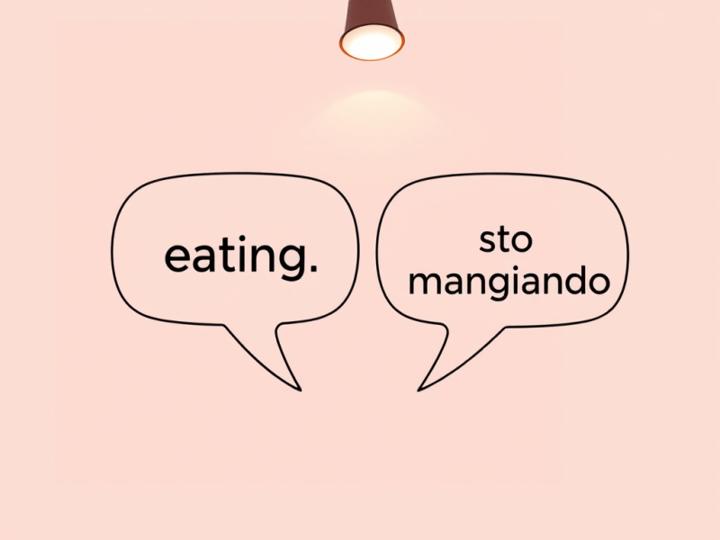 Present Progressive in English vs Italian: Key Grammar Differences Explained with&nbsp;Examples